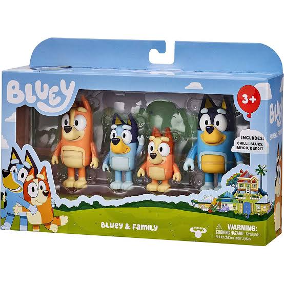 BLUEY PACK DE 4 FIG. FAMILY
